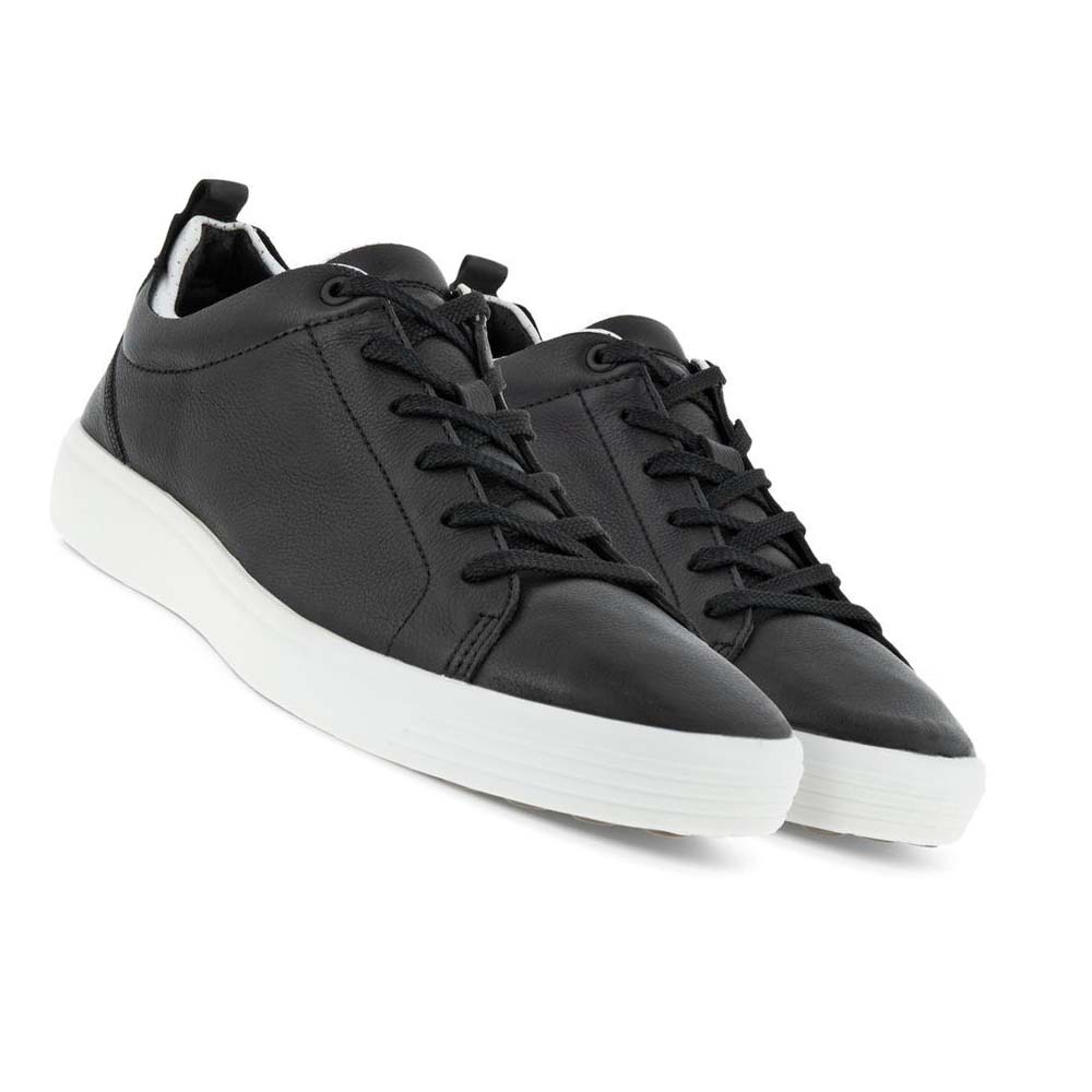 Ecco Soft 7 Craze Sneakers Herr Svarta Vita | SE 631YXF